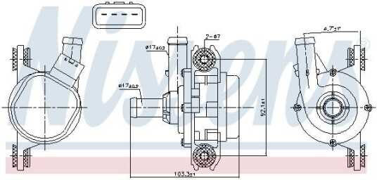 NISSENS 831388 Vannpumpe NISSENS 831388 Vannpumpe