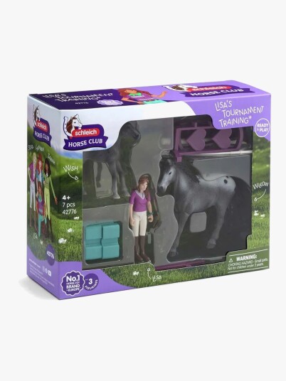 Schleich Lisas Turneringstrening Lekesett med Hester og Hinder