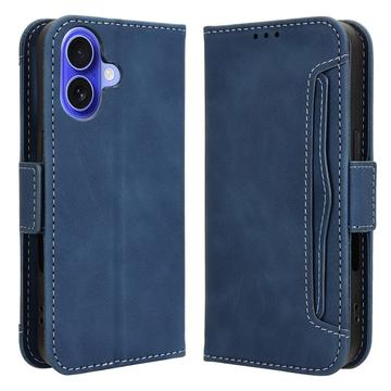 iPhone 16 Kortholder Lommebokveske   blå