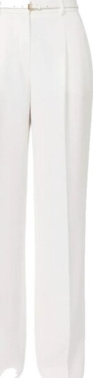 Max Mara Studio Dame Bukser Hvit L, Max Mara Studio Dame Bukser Hvit L,