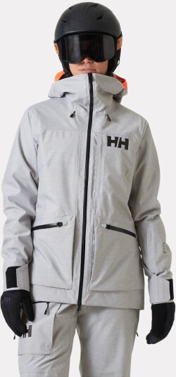 Helly Hansen Dame Powderqueen 3.0 Slitesterk Skijakke Grå L