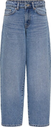 Kids Only Jeans KokkGianna Ella Baggy Medium+ Blue Denim Kids Only 9 år (134) Jeans Blå Lyseblå