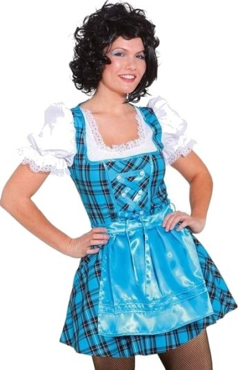 Orlob Karneval Dirndl Kjole Turkis