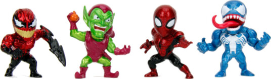 Marvel MetalFigs 2.5" Diecast SpiderMan Figure 4Pack