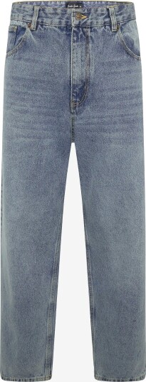 Goodies Sportive Wide Leg Stone Washed Jeans - DENIM - M
