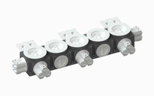 R-Line Veggboks 5x60-71mm 17 løps 16/20mm R-Line Veggboks 5x60-71mm 17 løps 16/20mm