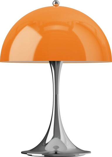 Panthella 250 Bordlampe Bærbar Original Opal Orange