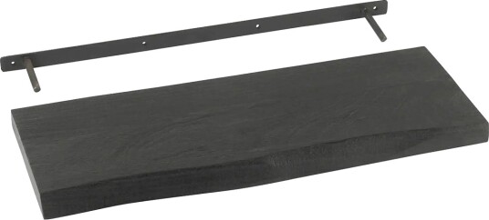 J Line Wall Shelf Gerard Ma Wd Bl S Black W70CM