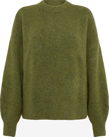 Weekday Relaxed Woolblend Jumper KHAKI MELANGE XL