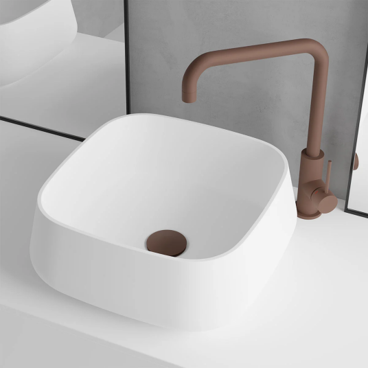 Scandtap Bathroom Concepts Solid S3 380x380 mm, Hvit Matt Scandtap Bathroom Concepts Solid S3 380x380 mm, Hvit Matt
