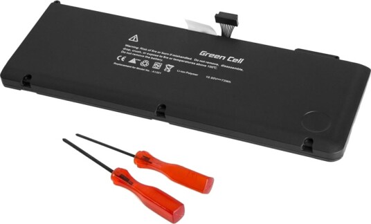 Green Cell Batteri Til Bærbar Pc Tilsvarer: Apple A1321 Litiumpolymer 6-Cellers 5200 Mah Svart AP10