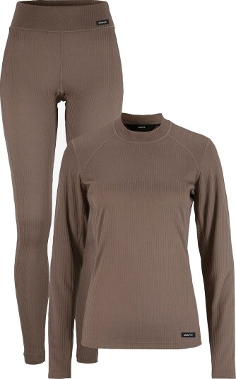 Craft Baselayer Set 2 W Superundertøy til Damer - Brun