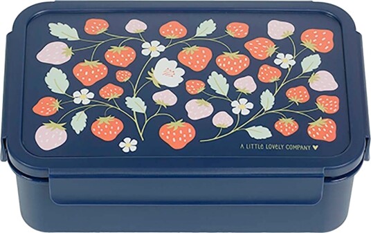 A Little Lovely Company Bento Matboks Jordbær A Little Lovely Company Bento Matboks Jordbær