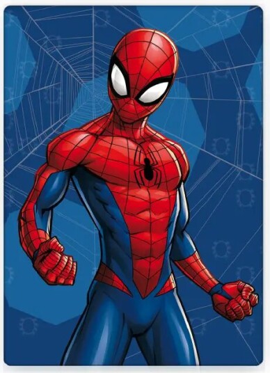 Borg Living Fleece teppe - Spiderman - 120x140 cm