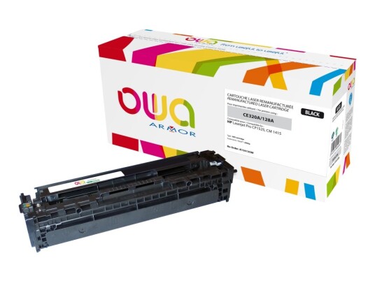 Owa - Svart - Kompatibel - Gjenfabrikert - Tonerpatron Alternativ For: Hp Ce320a - For Hp Color Laserjet Pro Cp1525n Cp1525nw  Laserjet Pro Cm1415fn Cm1415fnw