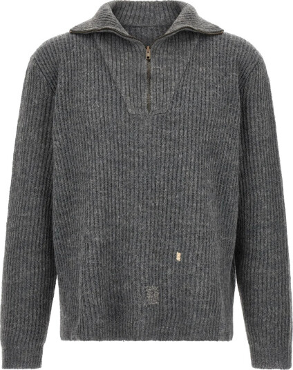 Maison Margiela Herre Strikkevarer Grå L,