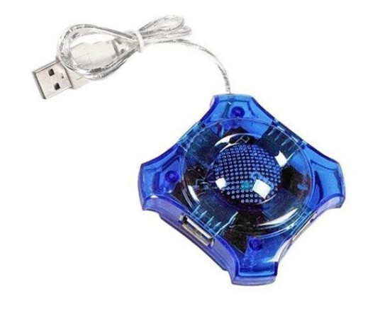 Esperanza EA150B USB-hub - 4 porter - Blå