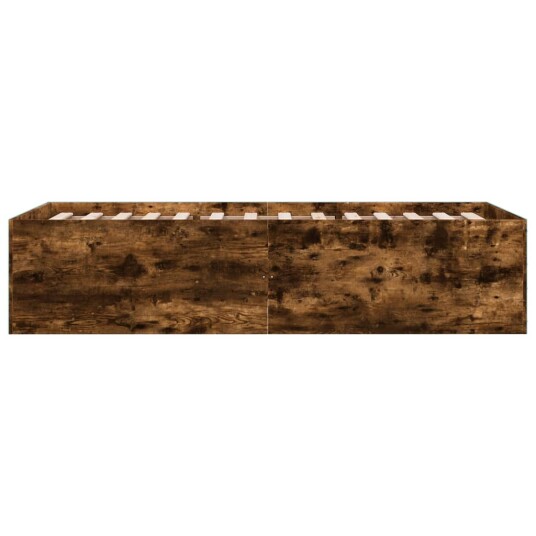 Sengeramme røkt eik 90x200 cm konstruert tre 8721102616075