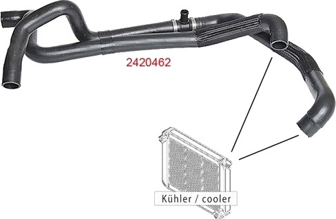 METZGER 2420462 Radiatorslange