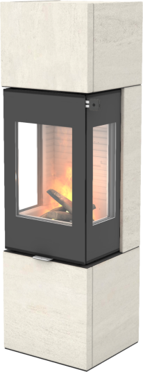 Rais Nexo PST 160 Platina Vedovn Med Sideglass Og Glassdør Porto Stone Rais Nexo PST 160 Platina Vedovn Med Sideglass Og Glassdør Porto Stone