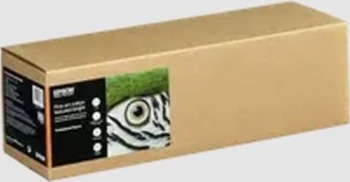 Epson Fine Art Bright Ii Bomull Strukturert Matt 515 Mikroner Naturlig Hvitt Rull 43,2 Cm X 15 M 300 G/M² 1 RullEr Boks Klutepapir