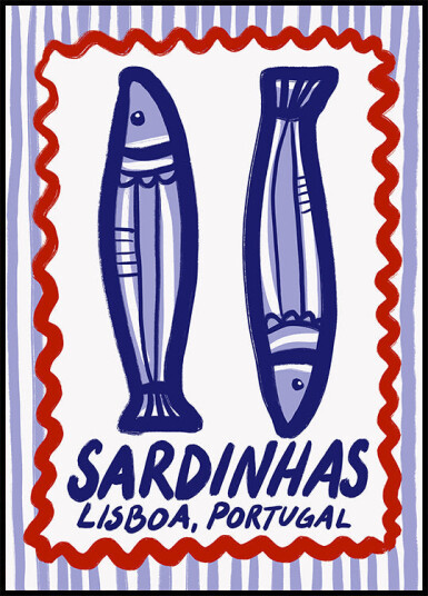 Lisbon Sardines Delight Plakat Plakat / 100x150cm