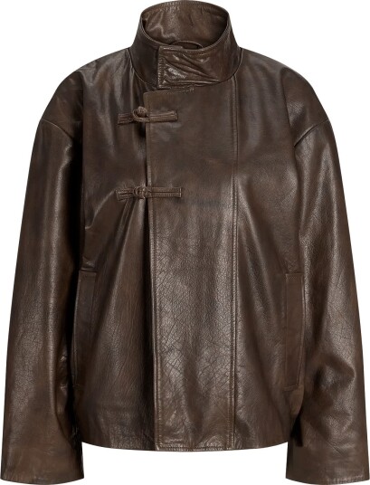 JJXX Jxnobel Leather Jacket Otw Brown S