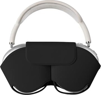 AirPods Max etui med hvilemodus Hodetelefondeksel i PU lær svart