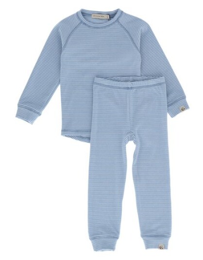 Gullkorn Cactus fleece sett   lys blå   134