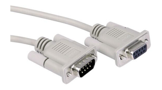 Roline 1.8 m DB9 M-F Seriell Kabel
