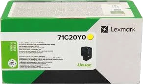 Lexmark Toner 71C20Y0 Gul (5.000 sider) Original