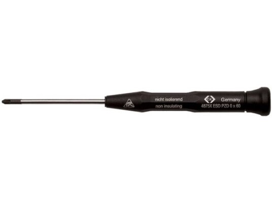 C.K. Esd Phillips Skrutrekker Pz 0 Bladlengde: 60 Mm Din En 61340-2 (T4875x Esd) C.K. Esd Phillips Skrutrekker Pz 0 Bladlengde: 60 Mm Din En 61340-2 (T4875x Esd)