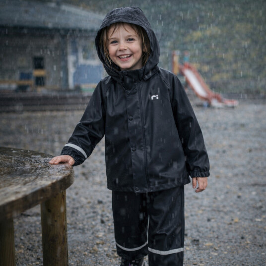 Name It Regntøy sett "DRY RAIN" Black
