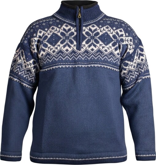 House of Yarn Sval Unisex Genser med Glidelås Str. S 506-95C045591 Blå