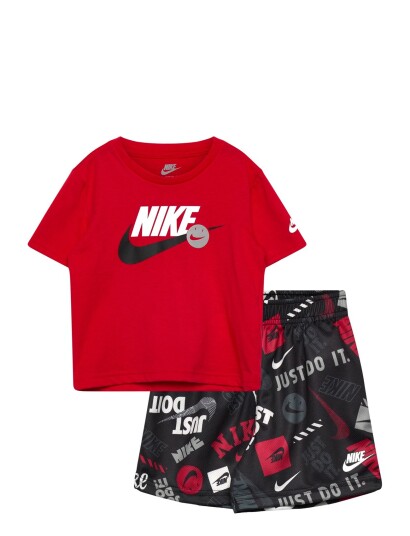 Nike Nkb B Nsw Itz Aop Short Set Red 98/104