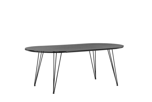 Venture Design Viga spisebord Svart 200 x 100 cm Svart