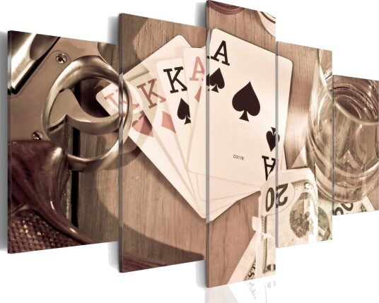 Bilde Poker Night Sepia 200x100 Artgeist sp. z o. o.