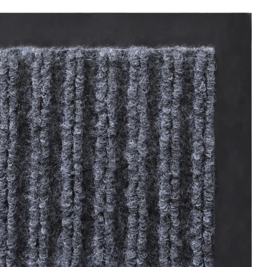 vidaXL Grå PVC Dørmatte 90 x 120 cm