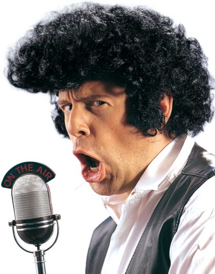 Widmann Elvis Look Svart Parykk