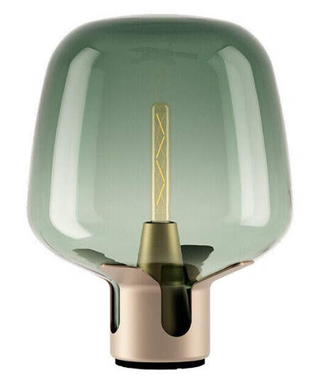 Lodes Flar Bordlampe Medium Golden/Turquise