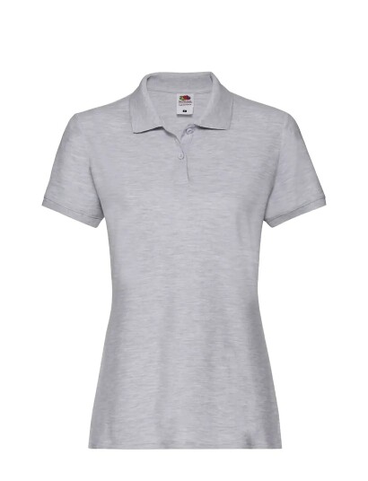 Fruit of the loom Ladies Premium Polo Grey XL