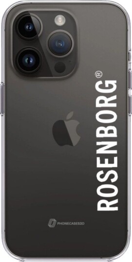 Phonecases3D iPhone 13 Pro RBK Clear case -mobildeksel, svart