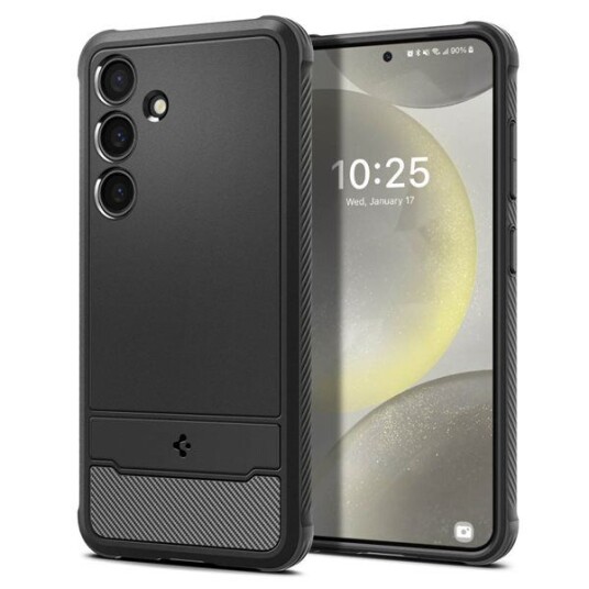 Spigen Rugged Armor Deksel til Samsung Galaxy S24 - Matt Svart