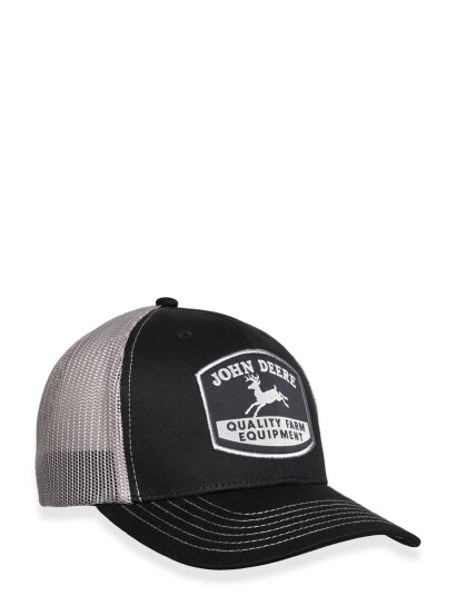 American Needle Moline 112 Cap Black/Charcoal Trucker - American Needle - Black - ONE SIZE