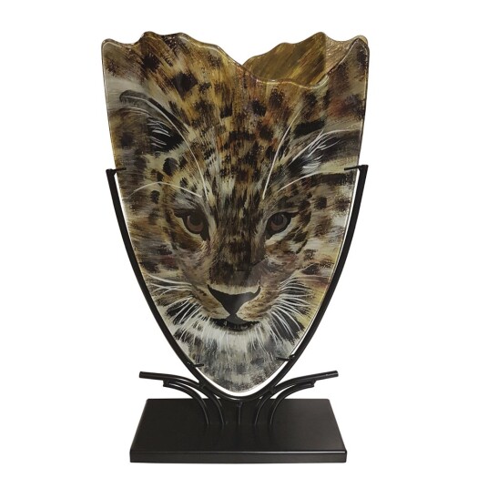 RBA Sweden Benjamin glassvase/smidd leopard