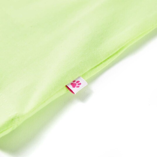 vidaXL T-skjorte for barn fluogul 116 vidaXL T-skjorte for barn fluogul 116