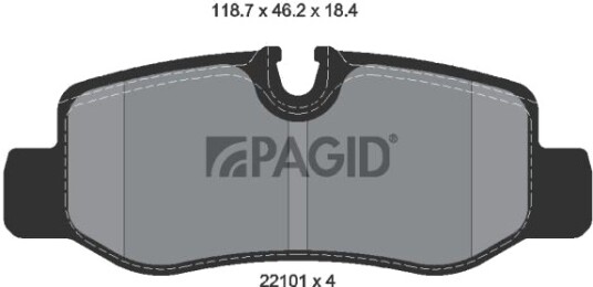 PAGID T2415N Bremseklosser PAGID T2415N Bremseklosser