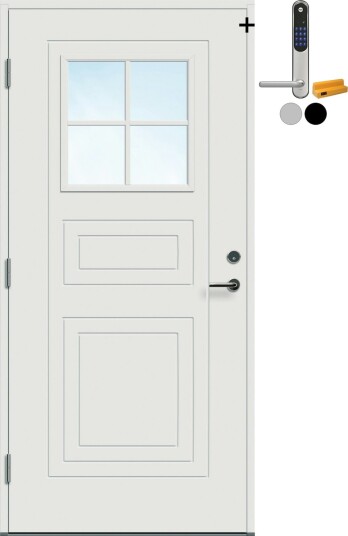 Ytterdør Bygg1 Utvik Cotswold med Yale Entrus