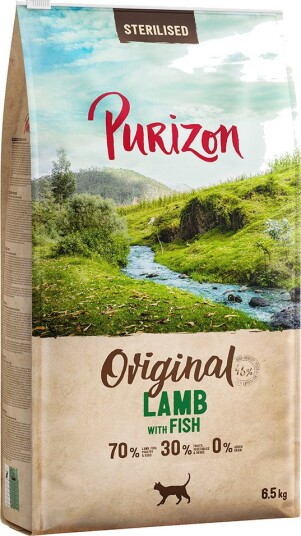 Purizon tørrfôr Adult Sterilised med kornfritt lam fisk 6.5 kg