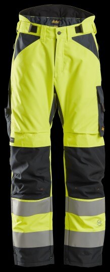 Snickers Workwear 6639 Vinterbukse Gul Svart L
